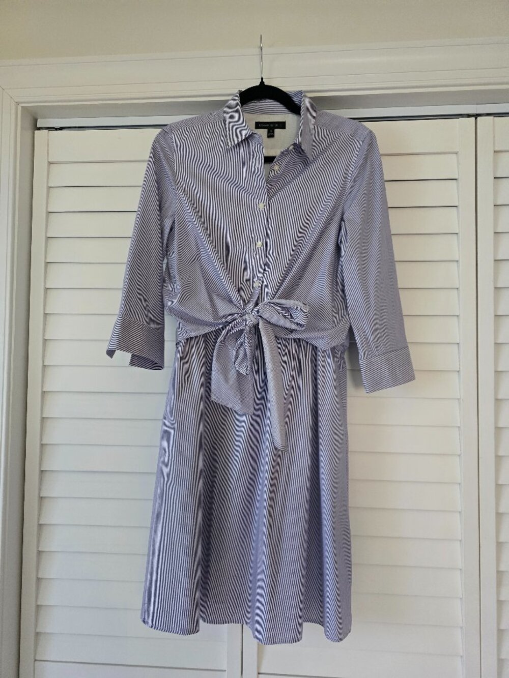 Banana Republic Striped Shirt Dress